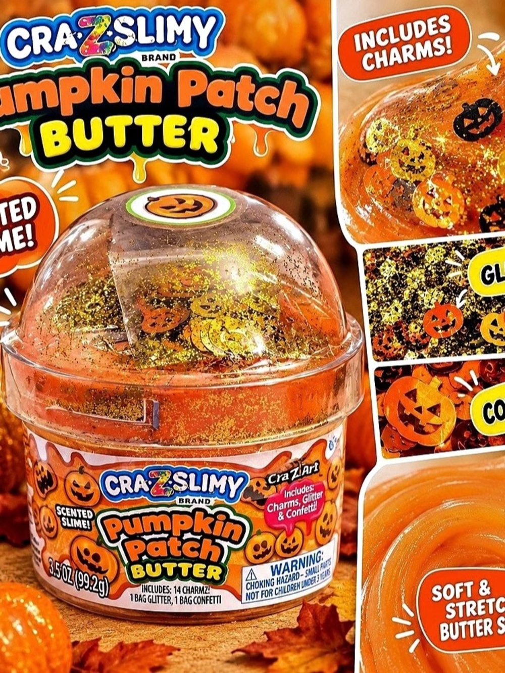 Cra-Z-Art Cra-Z-Slimy Pumpkin Patch Butter Slime